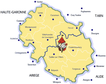 Carte du Lauragais