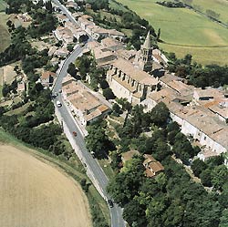 Vue arienne de Saint Flix Lauragais