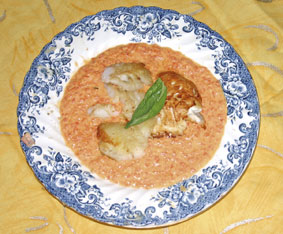 Filet de poisson sauce poivron