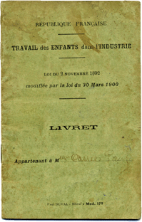 livret travail enfant