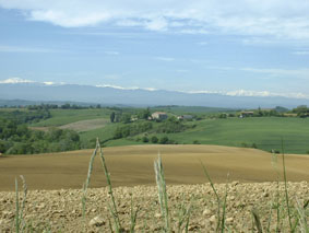 Paysage autour de Salles sur l'Hers