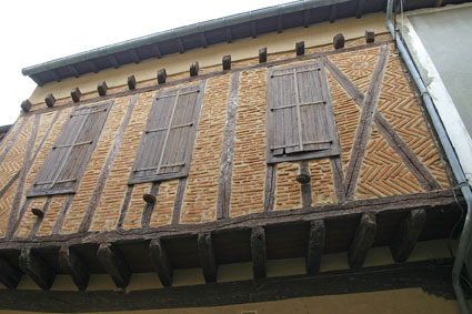 Sorèze, maison à colombages