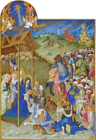 L'adoration des mages a inspiré de nombreux miniaturistes, enlumineurs et peintres au fil des siècles