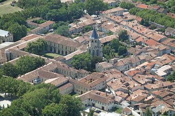 Sorèze vue du ciel