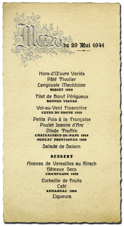 menu 1941