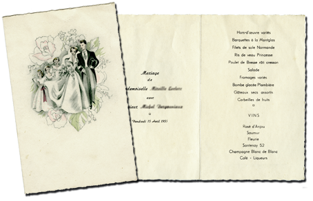 menu 1955