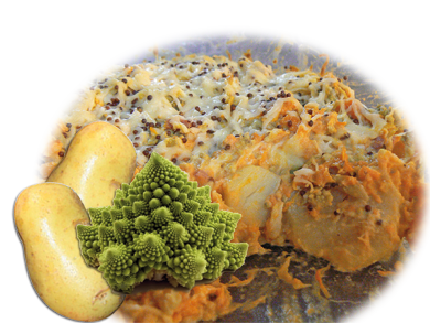 gratin tout doux choux romanesco