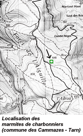 localisation des marmites charbonnières