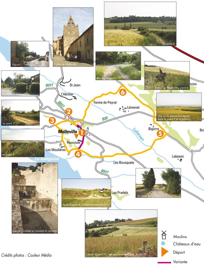 plan randonnée Molleville