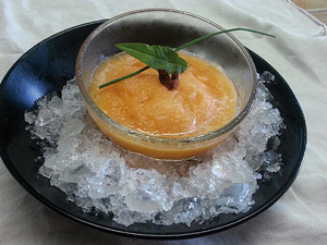 soupe melon glacée à l'anis