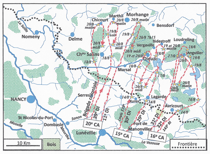 Carte bataille des frontières