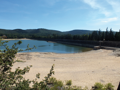 vidange du lac de Saint Ferréol