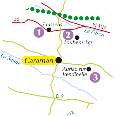 Autour de Caraman