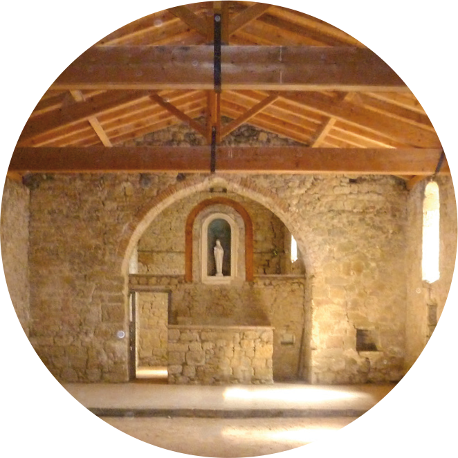 Intérieur de la chapelle Notre Dame de Noumérens à Auriac sur Vendinelle