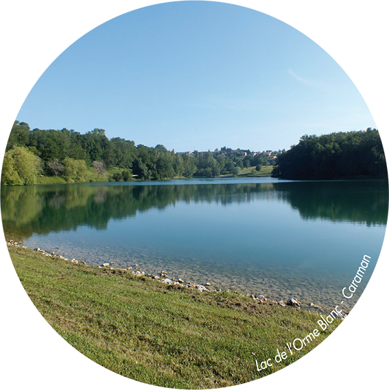 Lac de l'orme blanc à Caraman