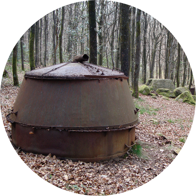 charbonniers dans la Montagne Noire