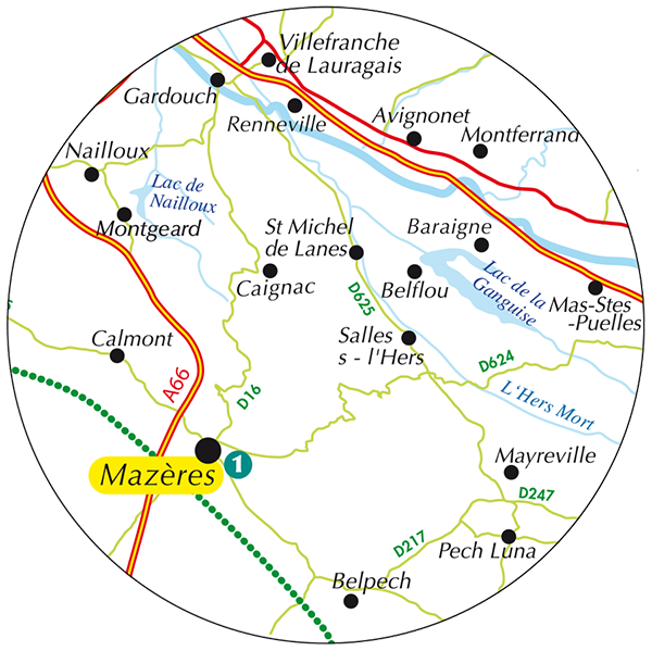 Autour de Mazeres