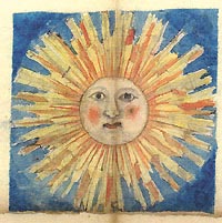 Enseigne de l'Auberge du Soleil datant du XVIIIe S.