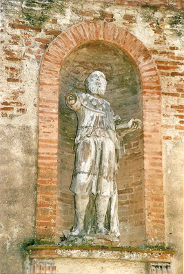 La statue de St Jacques, Montesquieu Lauragais