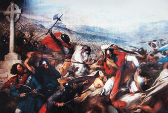 La bataille de Poitiers : tableau de Charles de Steuben