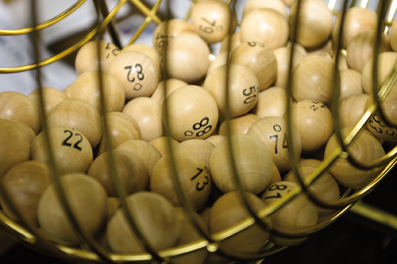 les boules avec les numéros du loto