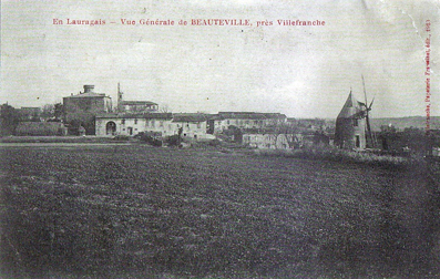 Le moulin de Beauteville vers 1905. 