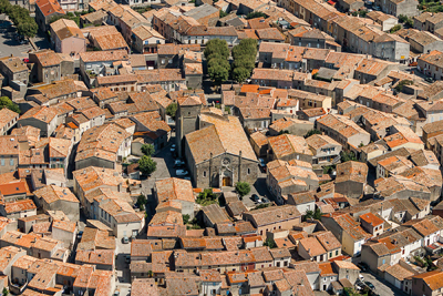 vue aérienne de Bram circulade