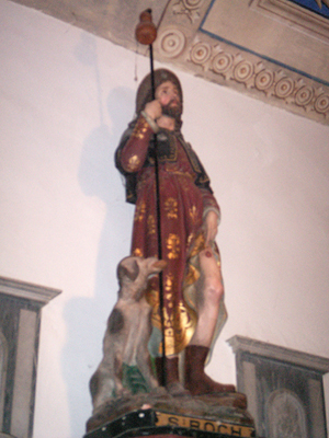 Saint Roch et son chien - Eglise de Bellesserre - Tarn