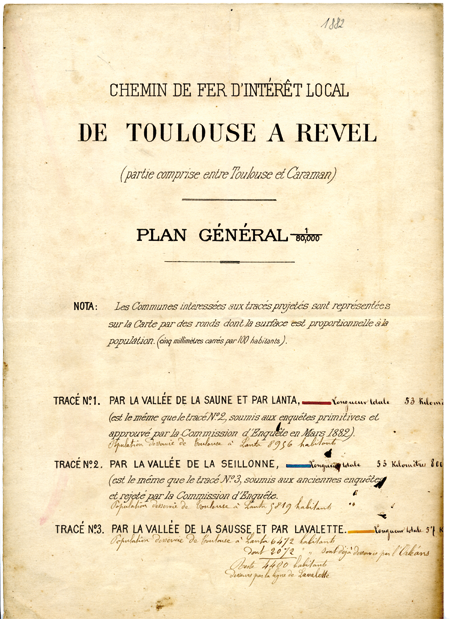 Ligne Toulouse Revel plan